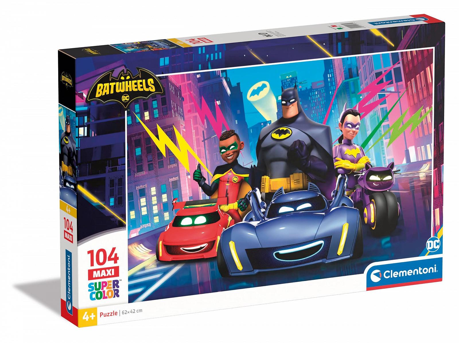 Пазл Clementoni Batwheels 25761 104 макси элемента 62 x 42 см для детей от 4 лет, фото №1