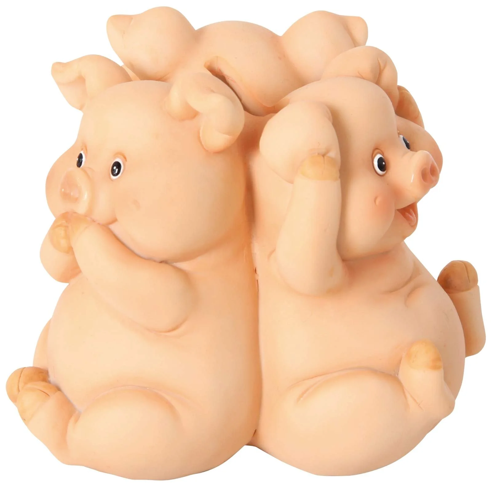 Скарбничка Bartl Pigs Не бачу Не чую Не говорю Полірезин 12.5 x 12.5 x 10 см, фото №4