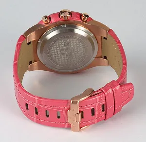 Часы Jacques Lemans Miami Мужские Ремешок Розовая Кожа 1-1772G synthetic.ua - Фото 1