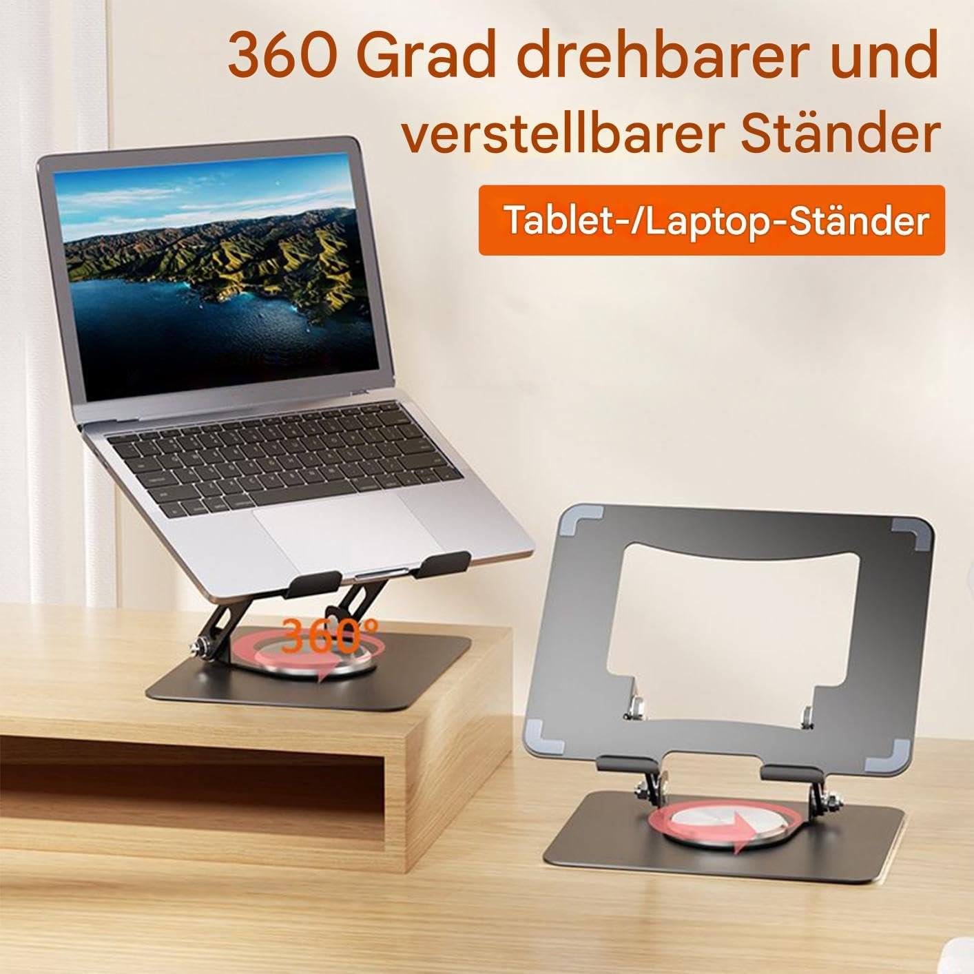 Підставка для ноутбука регульована по висоті для ноутбуків 14-17,3 дюймів, фото №2 Підставка для ноутбука регульована по висоті для ноутбуків 14-17,3 дюймів, фото №2
