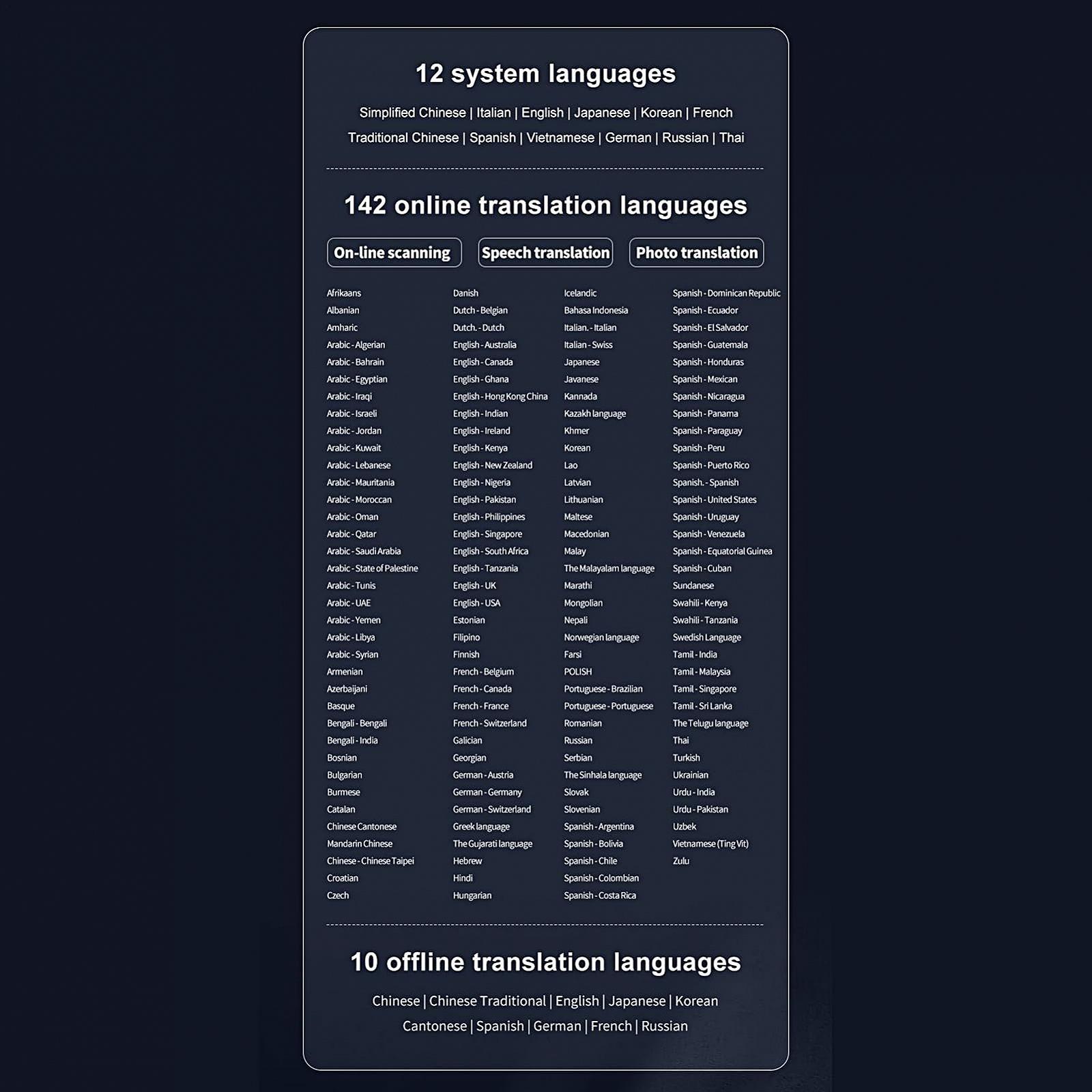 Перекладацький Олівець Асистент, 142 мови, без підключення до мережі, сенсорний екран, фото №6