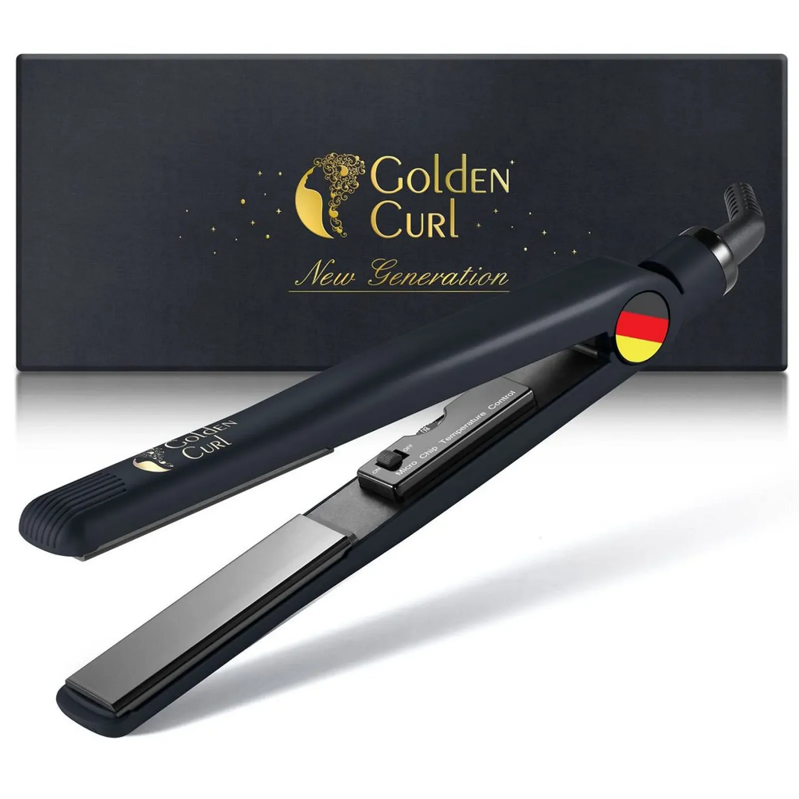 Выпрямитель для волос Golden Curl Профессиональный Турмалиново-керамический Черный, фото №1 Выпрямитель для волос Golden Curl Профессиональный Турмалиново-керамический Черный, фото №1