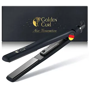 Выпрямитель для волос Golden Curl Профессиональный Турмалиново-керамический Черный - Фото 1