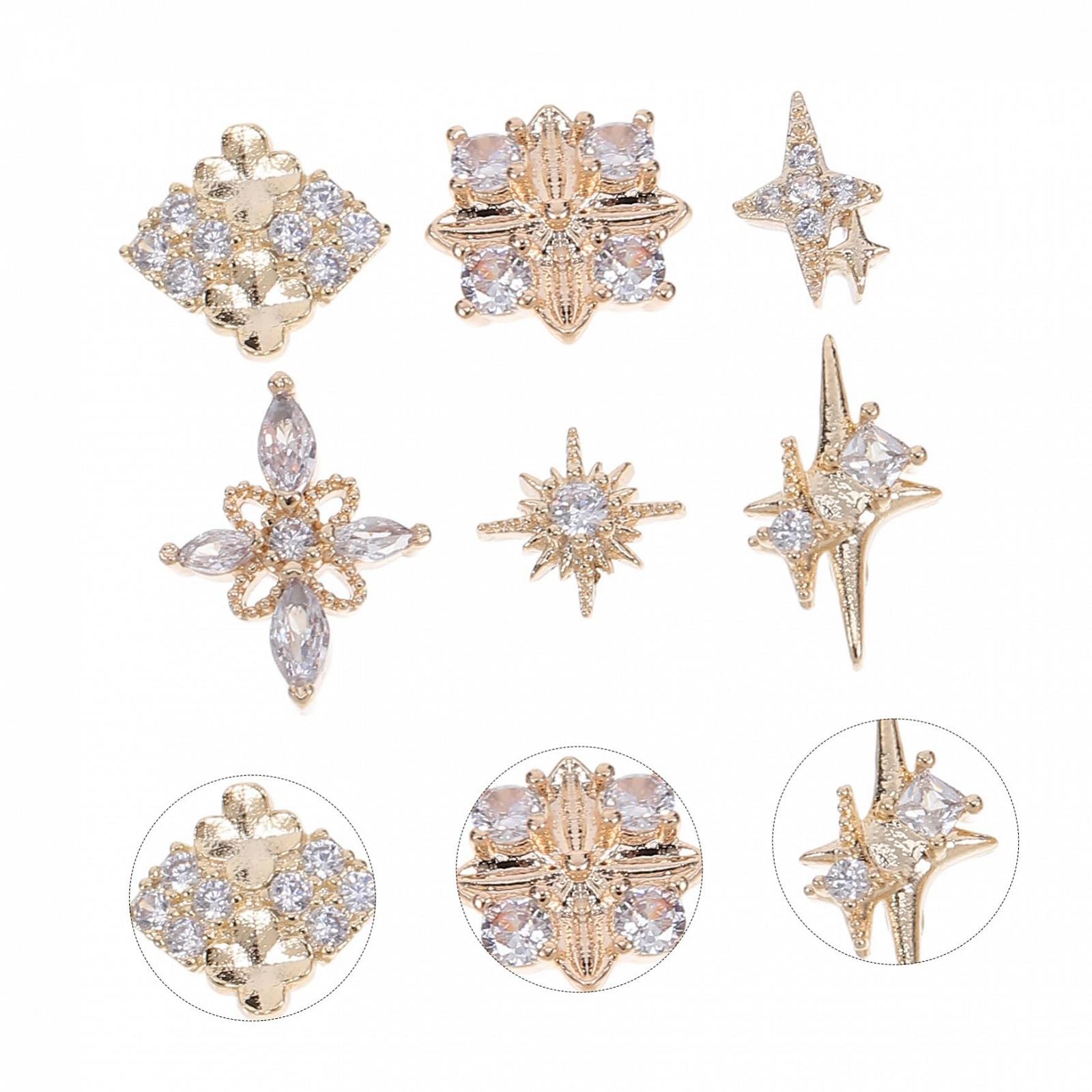 Металеві Ipetboom, 1універсальний декор для манікюру, стрази, фото №9 Металеві Ipetboom, 1універсальний декор для манікюру, стрази, фото №9