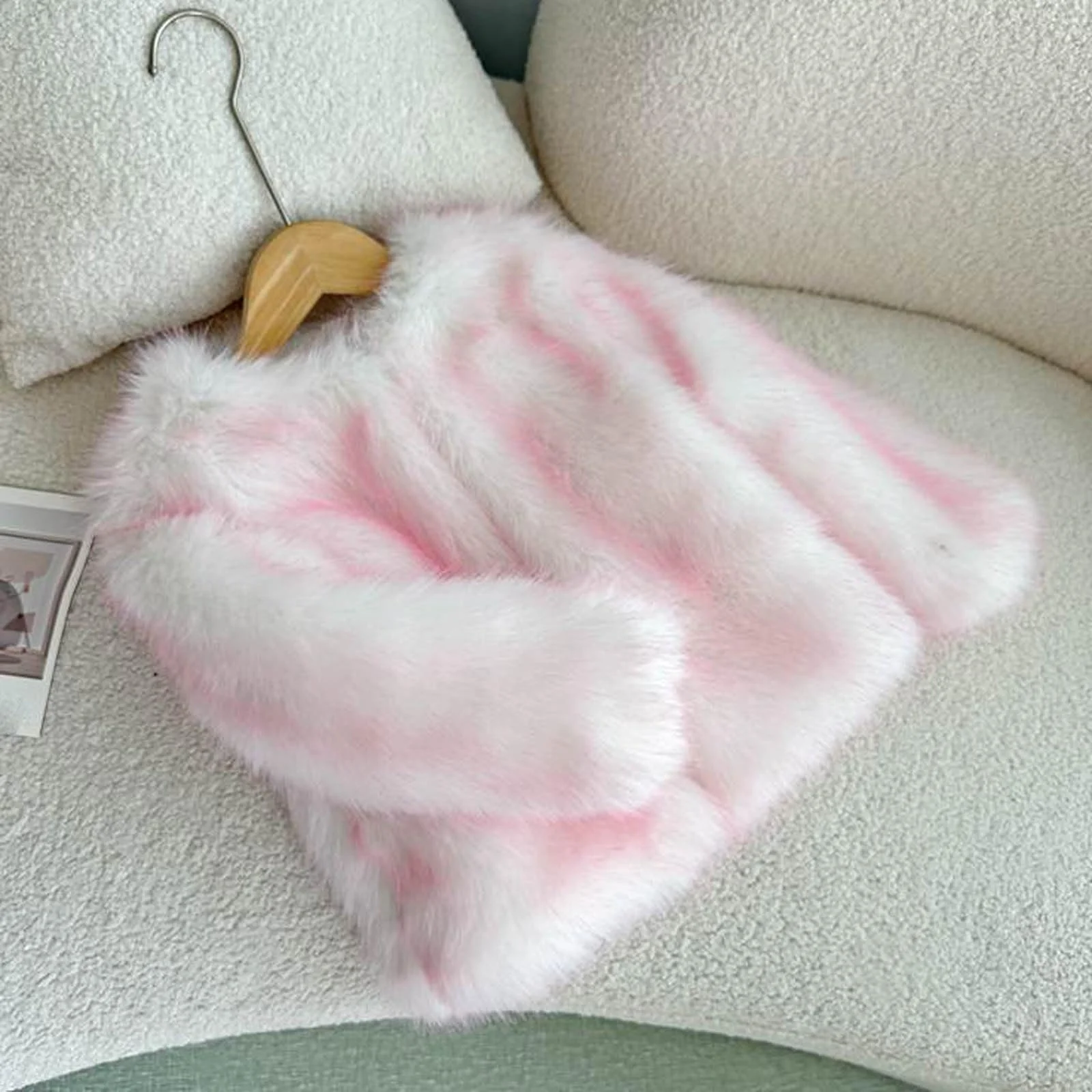 Флисовая куртка для девочек Generisch Зимняя куртка Teddy Fleece Теплая уютная куртка Teddy с круглым вырезом Повседневное флисовое пальто Куртка на флисовой подкладке Детская плюшевая куртка Модная детская куртка, фото №5