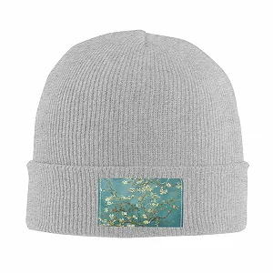 Шапка JBYJBX с принтом цветка миндаля, осенняя, зимняя, повседневная, для активного отдыха, лыжная, вязаная synthetic.ua - Фото 1