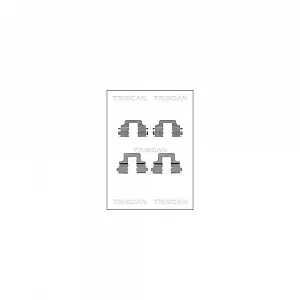 Монтажний комплект гальмівних колодок TRISCAN 8105 101652 задня вісь - Фото 1