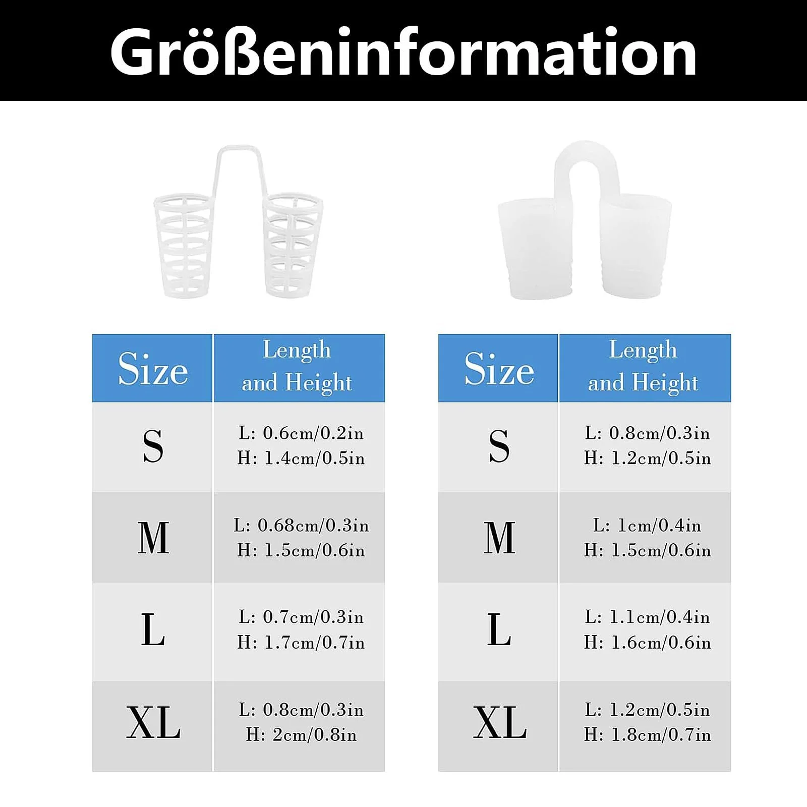 Роздільники для носа (8 шт. в упаковці) Кліпси від хропіння, фото №2
