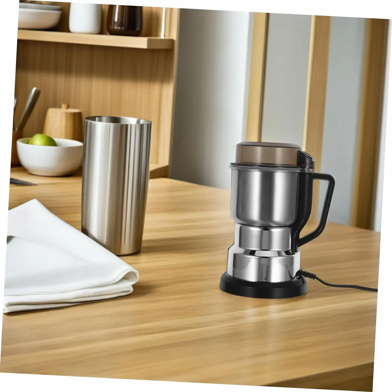 Подрібнювач електричний Capacity для кави, спецій та порошку з технологією точного помелу та EU Plug, фото №9