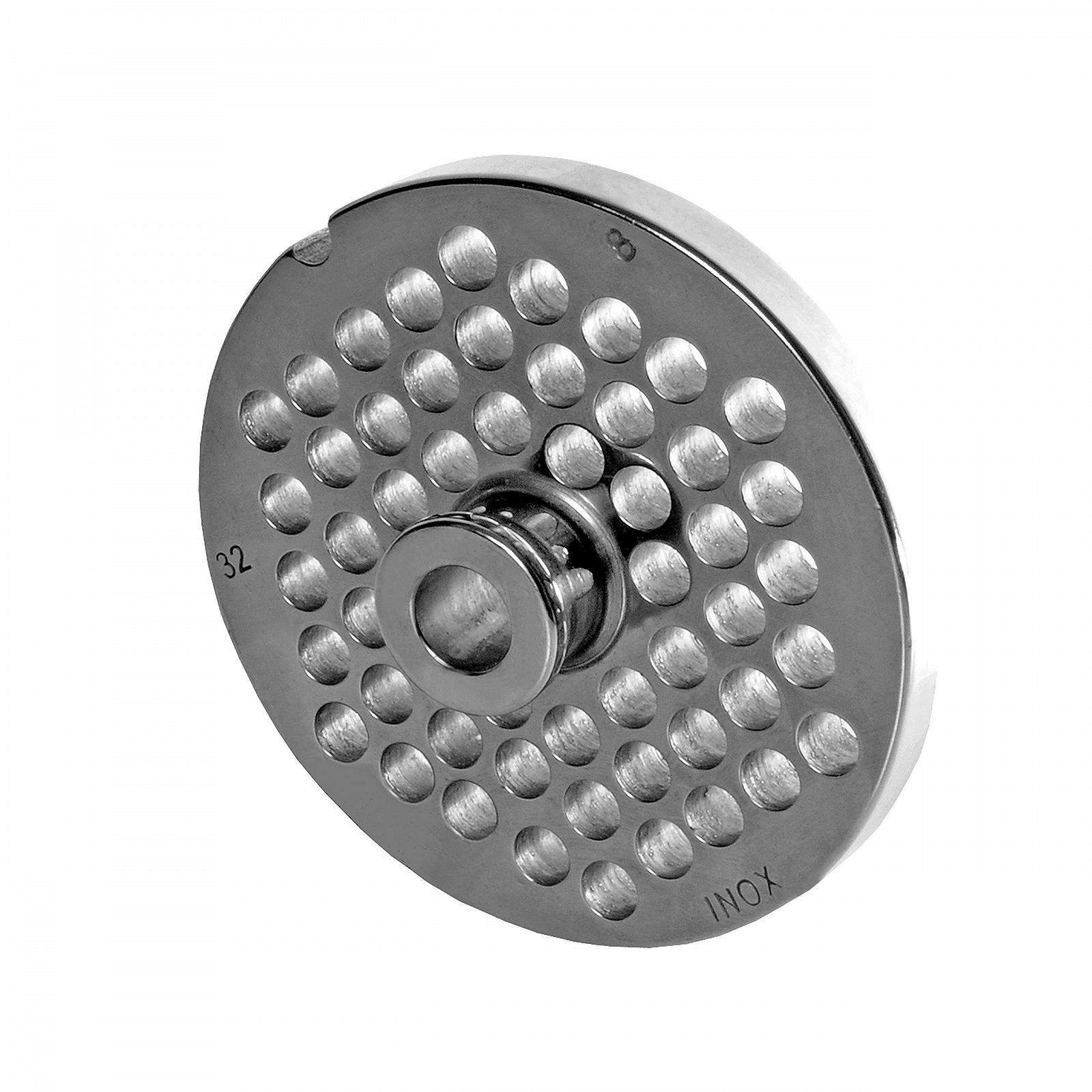 Перфорований диск Wolfcut INOX Розмір 32 8.0 мм з маточиною для м’ясорубки, фото №1