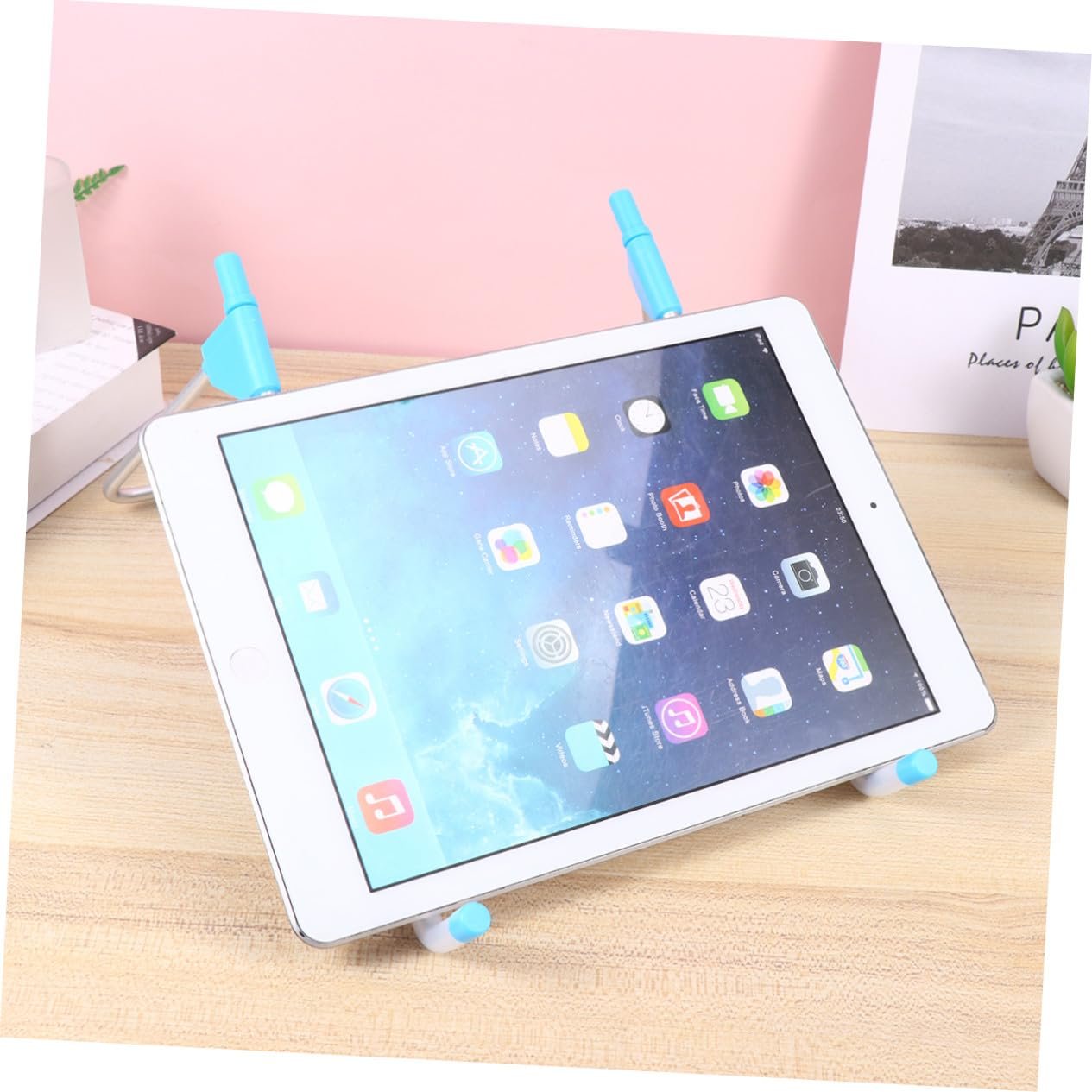 Підставка для ноутбука Gadpiparty Складана алюмінієва Регульована по висоті Легка функція охолодження Портативна для офісу дому подорожей Синя, фото №8 Підставка для ноутбука Gadpiparty Складана алюмінієва Регульована по висоті Легка функція охолодження Портативна для офісу дому подорожей Синя, фото №8