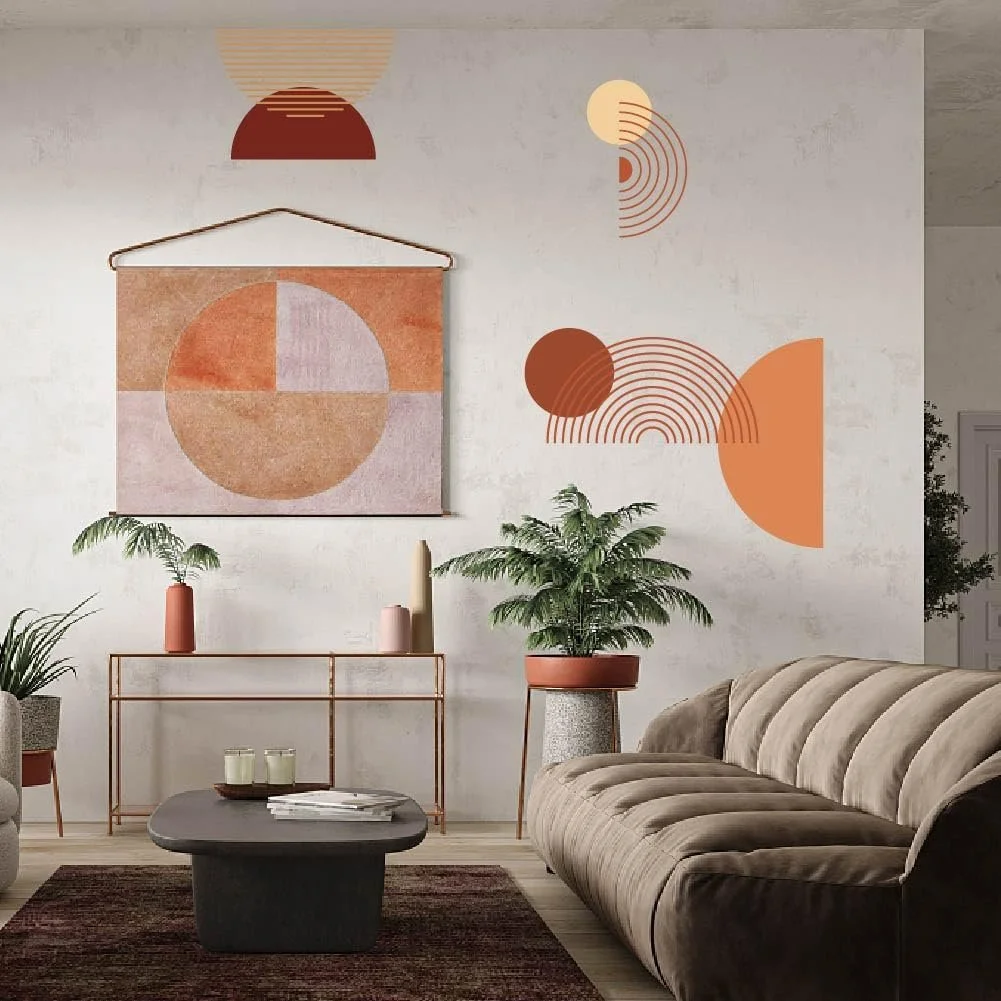 Наклейка на стіну SUPERDANT вінілова в стилі бохо геометрична 29x90 см, фото №4