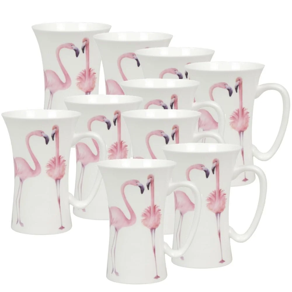 Кружка Könitz Porzellan Mega Flamingo 630 мл Набір з 10 штук, фото №1