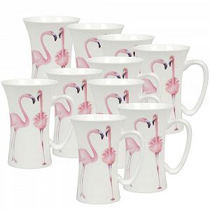 Кружка Könitz Porzellan Mega Flamingo 630 мл Набір з 10 штук - Фото 1