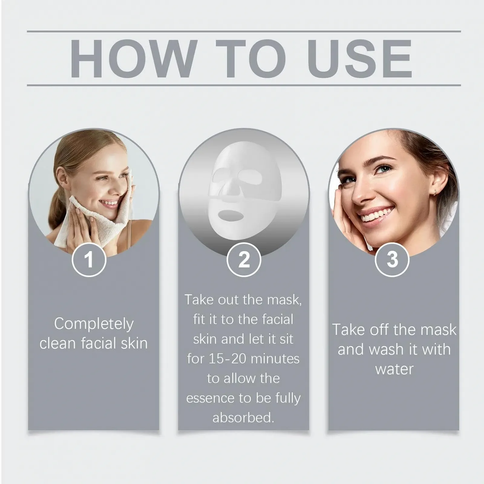 Маска для обличчя Nifora Bio Collagen, 20 шт. Органічна колагенова маска нічна, антивіковий догляд (20 шт.), фото №9