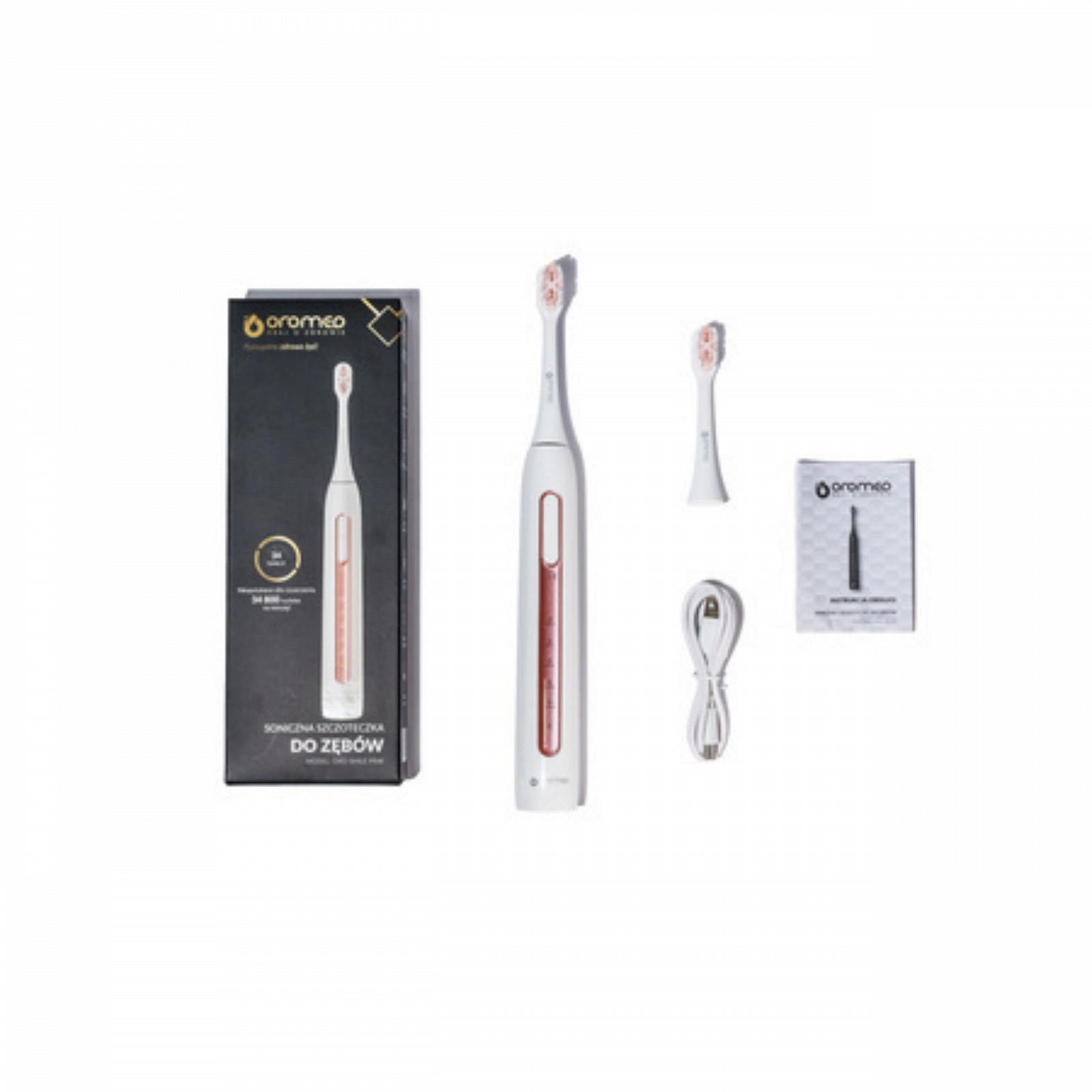 Електрична звукова зубна щітка Oromed Oro Smile 5 режимів Pink, фото №6