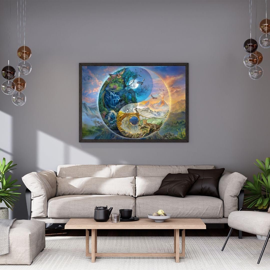 Пазл Schmidt Spiele Silvia Christoph Yin & Yang Mountain World 58596 1000 элементов, фото №3