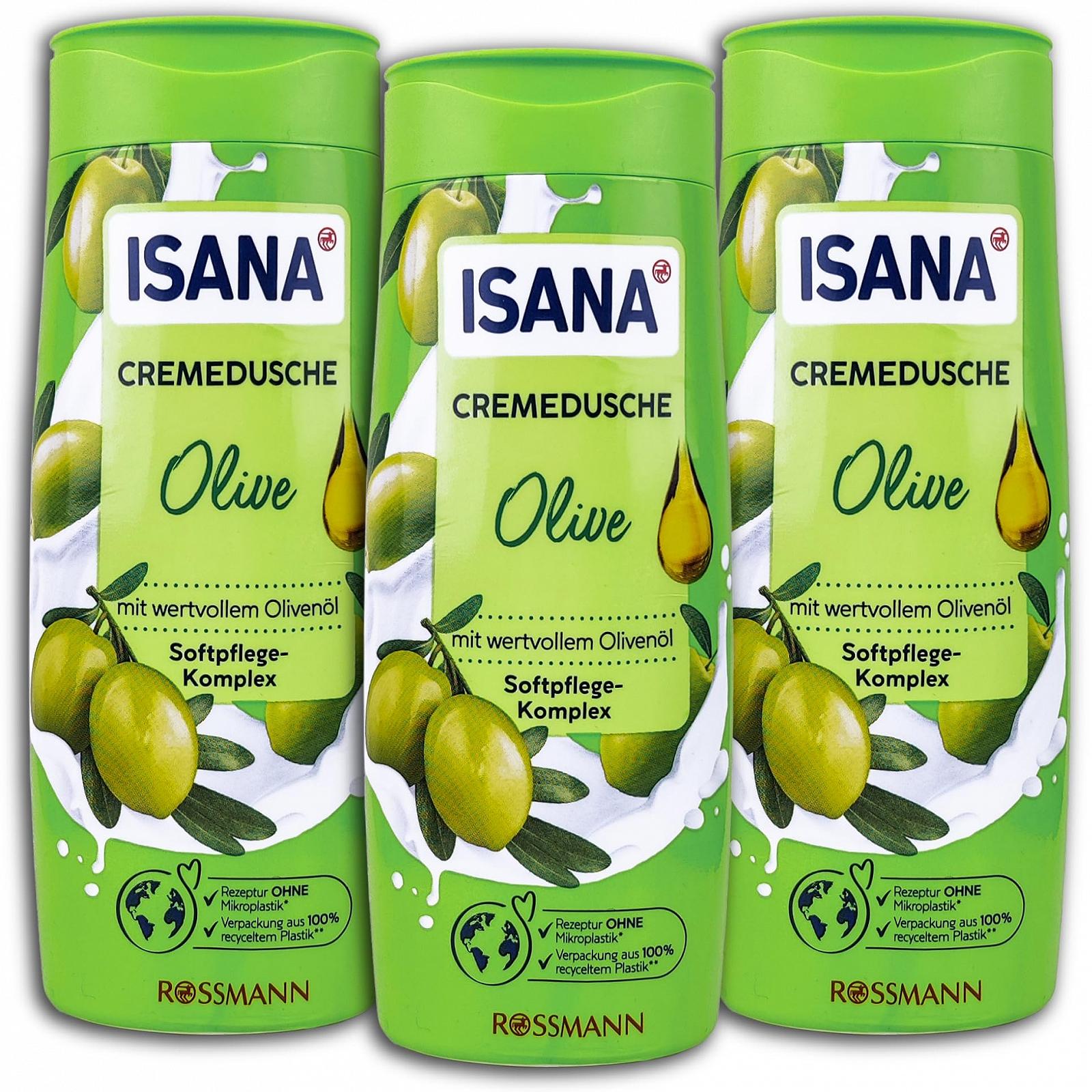 Крем-гель для душу Isana Olive 300 мл 3 шт, фото №1