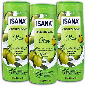 Крем-гель для душу Isana Olive 300 мл 3 шт - Фото 1