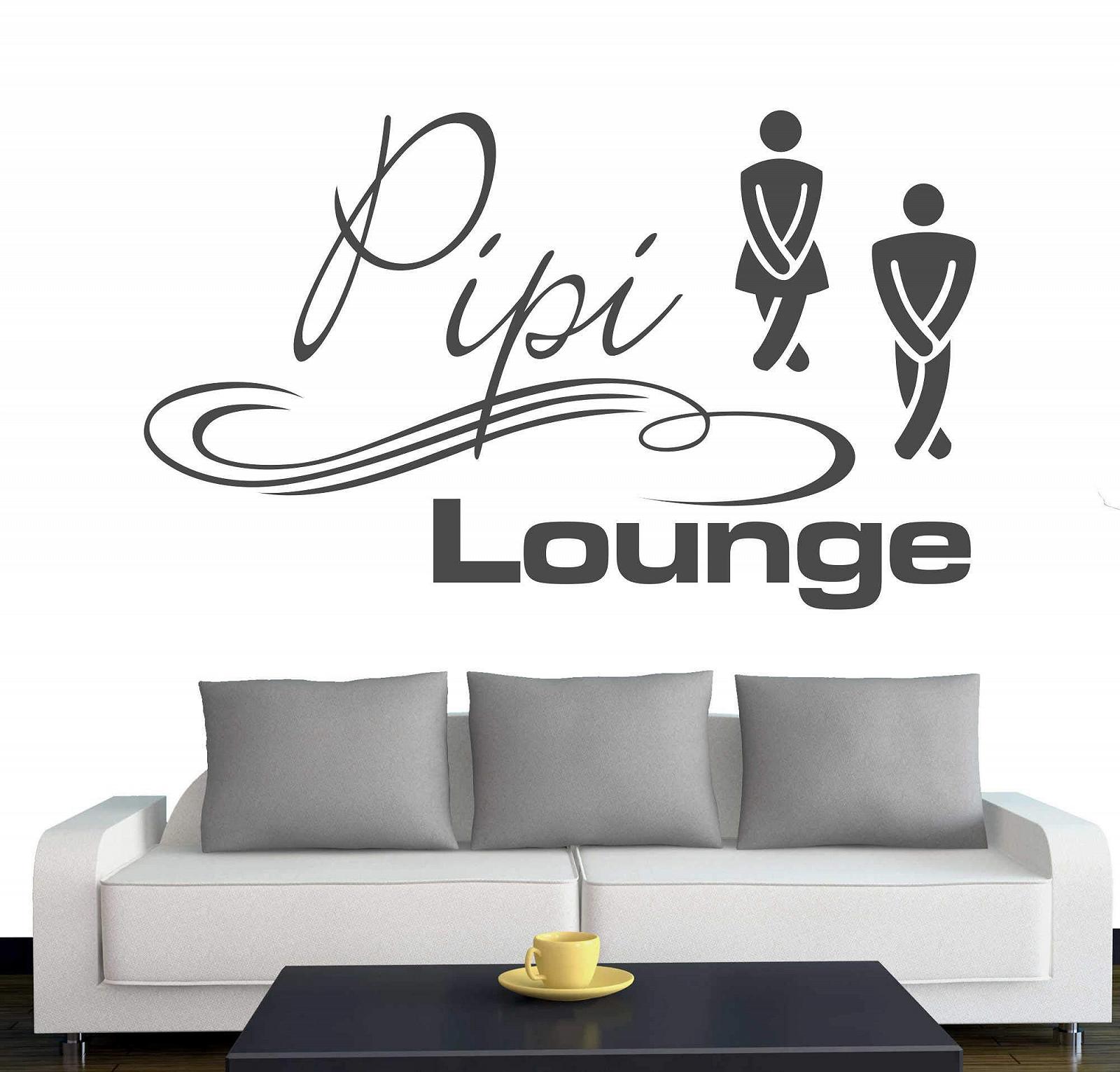 Наклейка на двері/стіну A025 Pipi Lounge 30 x 18 см Антрацит, фото №1 Наклейка на двері/стіну A025 Pipi Lounge 30 x 18 см Антрацит, фото №1