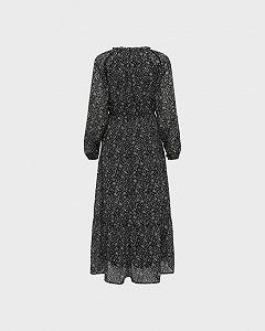 Сукня ONLSTAR L/S MAXI DRESSWVN 15240494--AOP:LITTLE CHARM FLOWER ONLY Чорний XS synthetic.ua - Фото 1