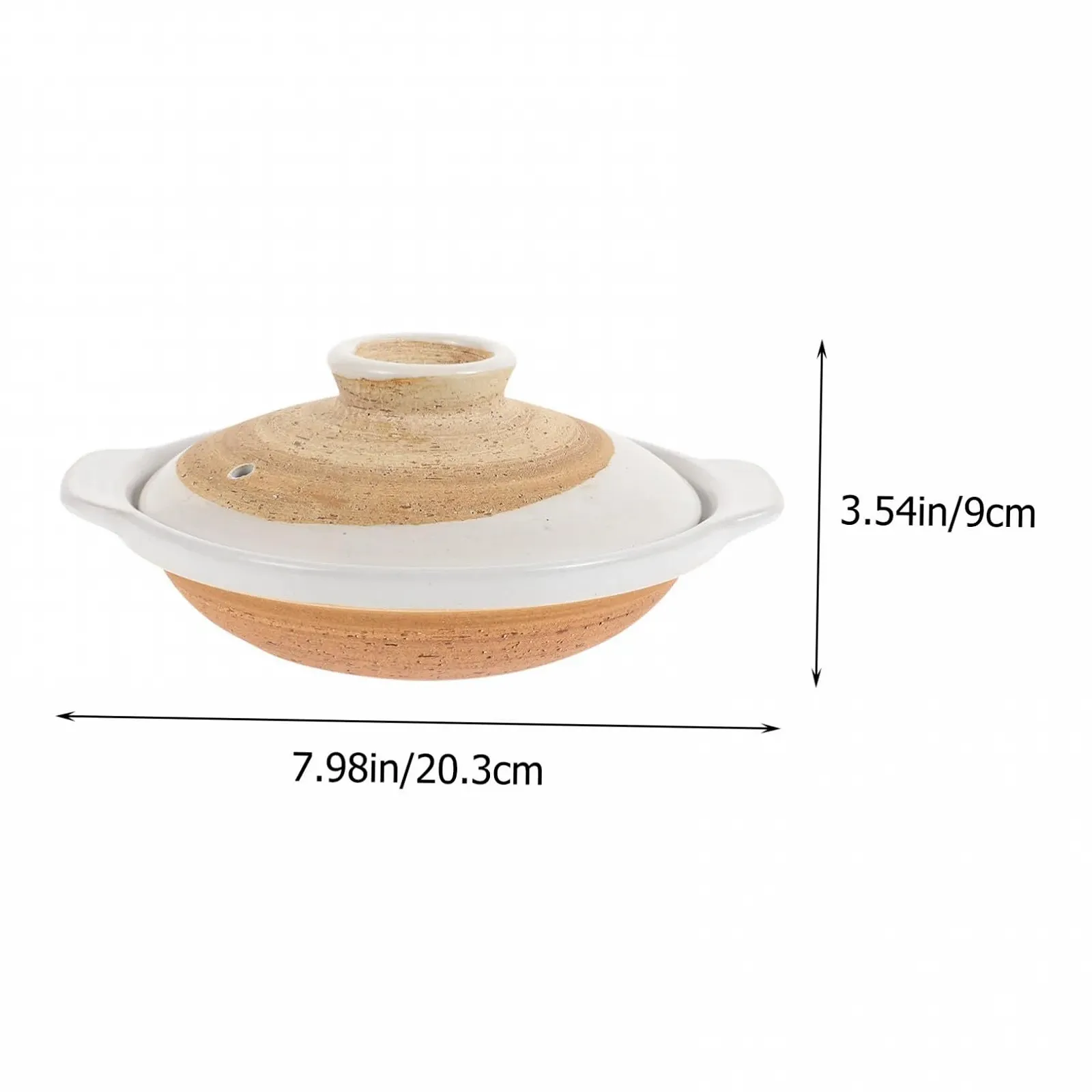 Кастрюля-сотейник PRETYZOOM керамическая термостойкая японский стиль энергосберегающая, фото №2