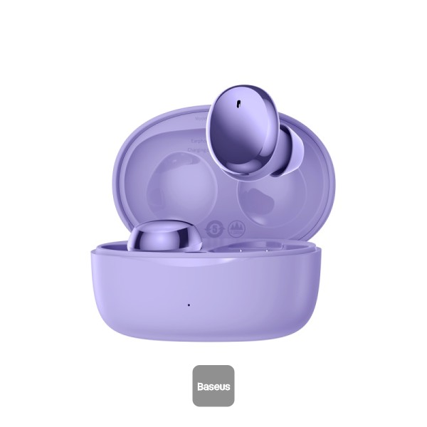 Наушники Baseus E2 True Wireless Earphones Bowie |BT5.2, 40/300mAh, 5H Location OTA NGTW090001 purple, фото №2