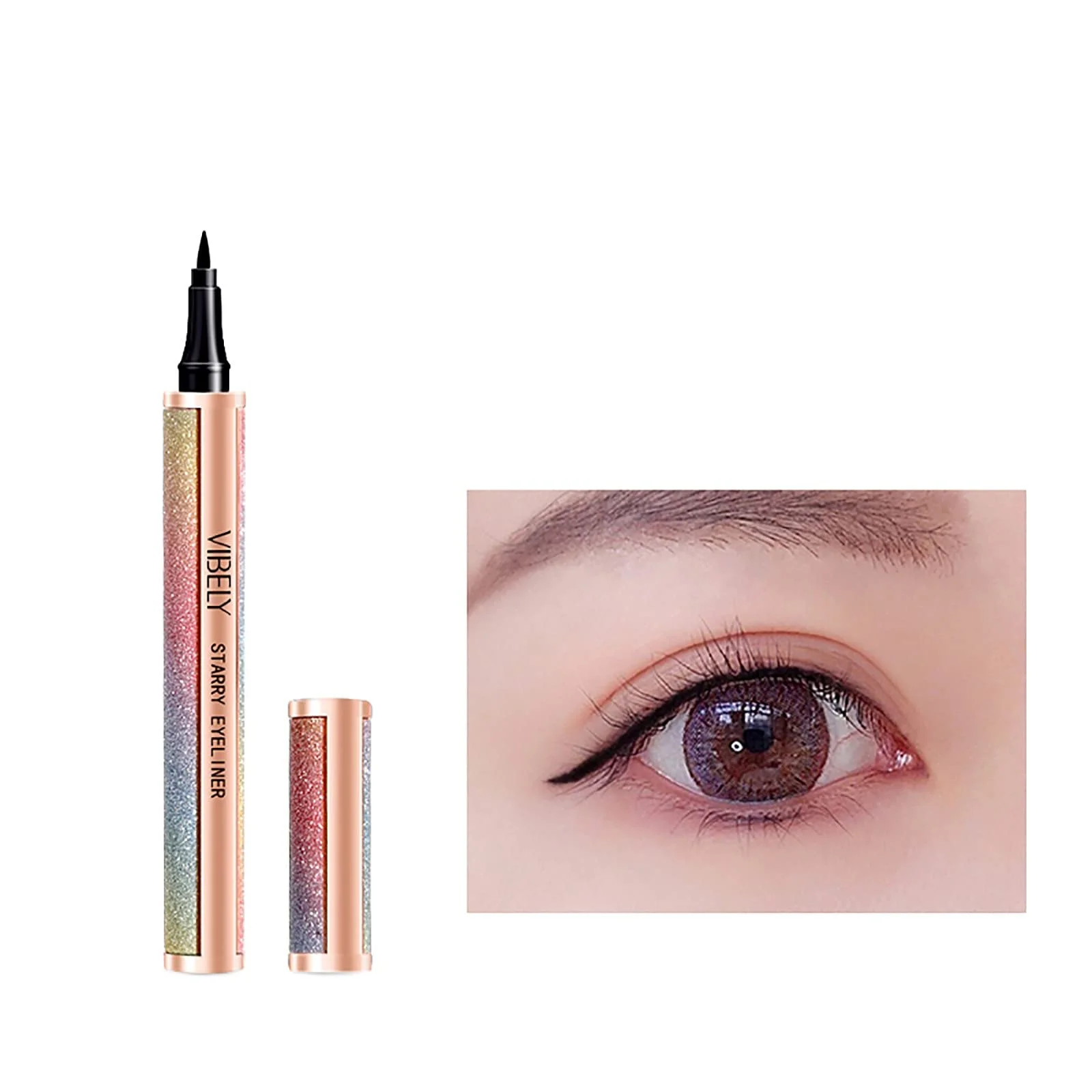 Підводка Starry Sky Stay&me Professional Makeup Ink Eye Liner Водостійка чорна, фото №3