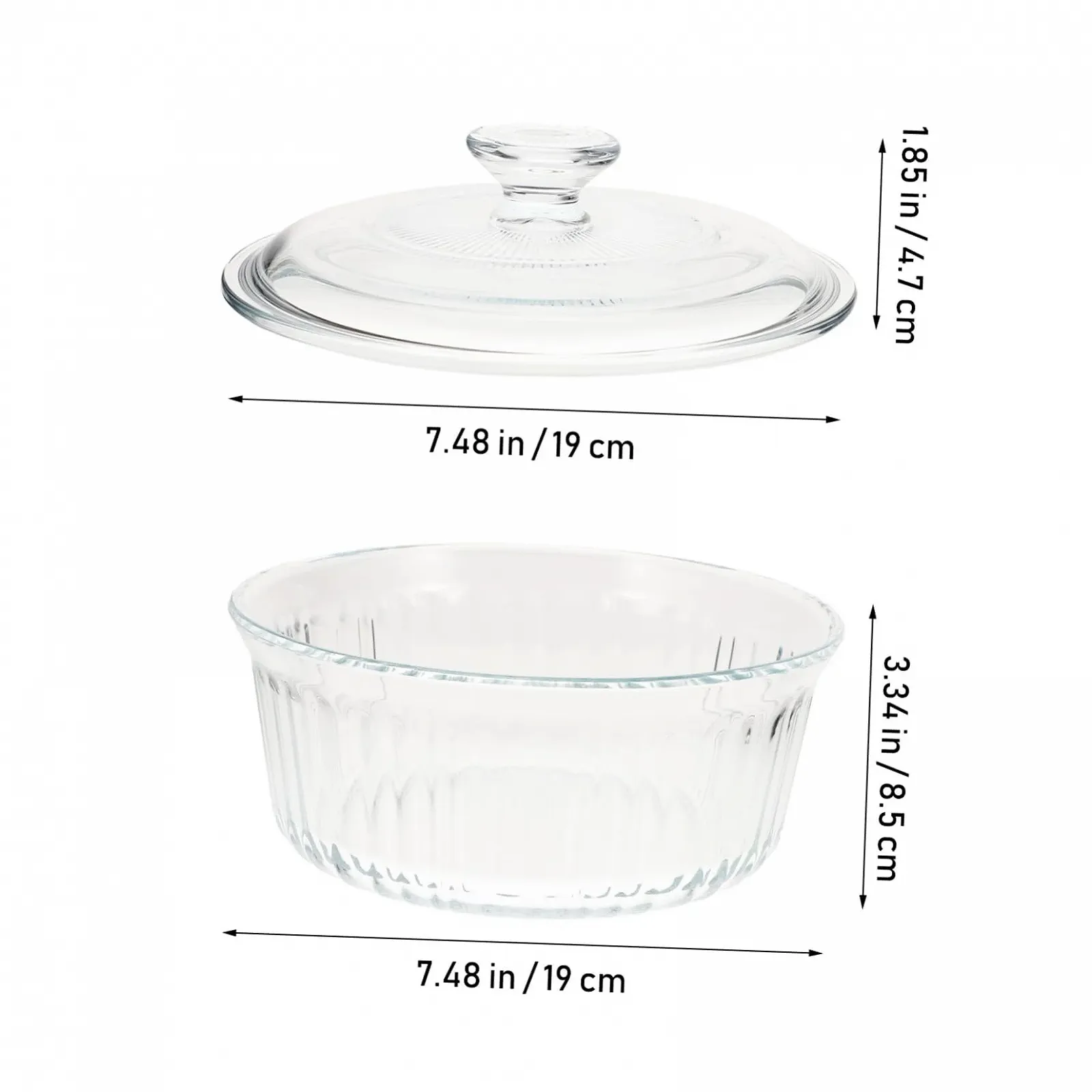 Стеклянная кастрюля Zerodeko с крышкой, термостойкая, боросиликатное стекло, прозрачная, фото №2 Стеклянная кастрюля Zerodeko с крышкой, термостойкая, боросиликатное стекло, прозрачная, фото №2