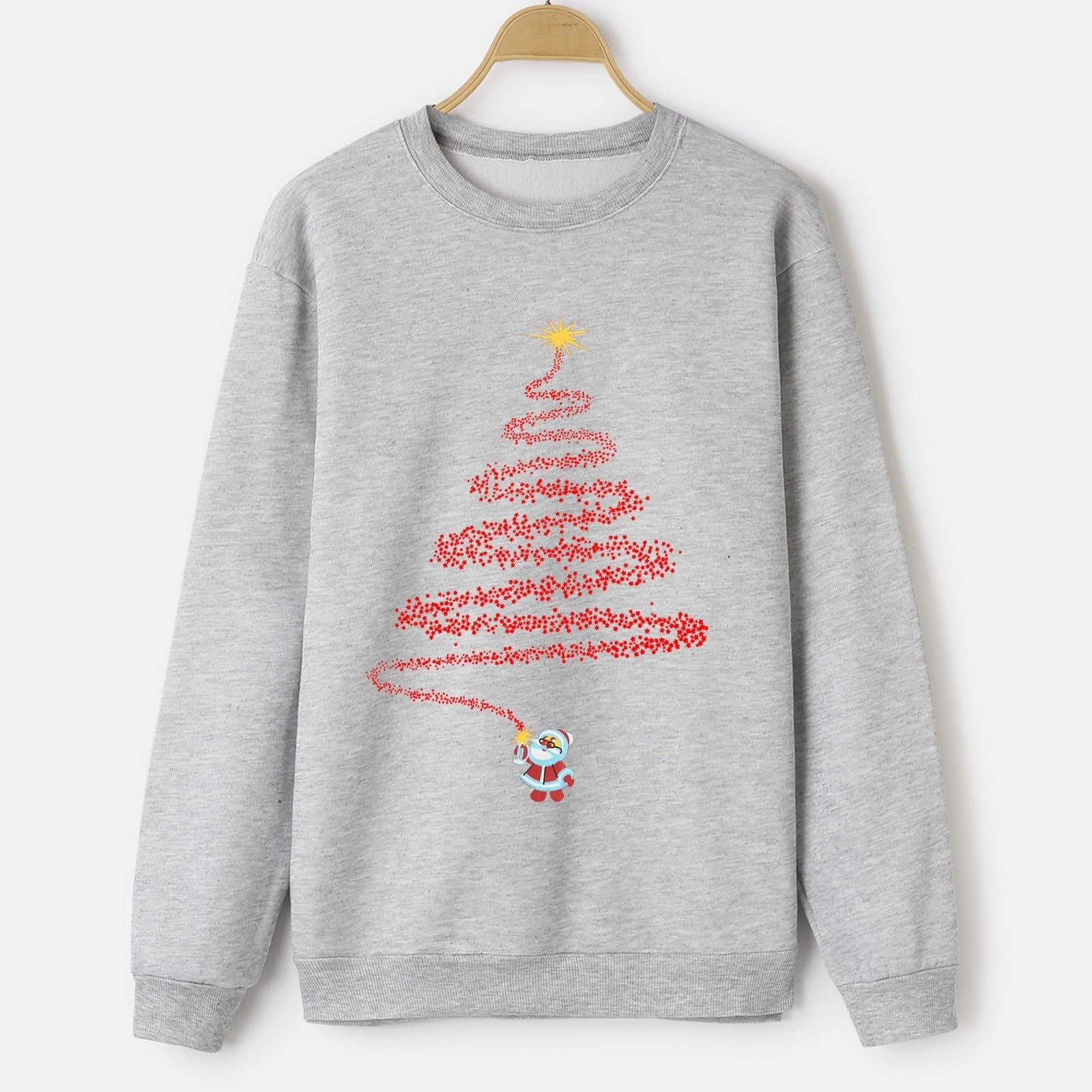 Свитшот Generisch Рождественский с длинным рукавом Повседневный джемпер с принтом букв Легкий свитшот для детей, подходящий для семейного наряда, фото №3 Свитшот Generisch Рождественский с длинным рукавом Повседневный джемпер с принтом букв Легкий свитшот для детей, подходящий для семейного наряда, фото №3