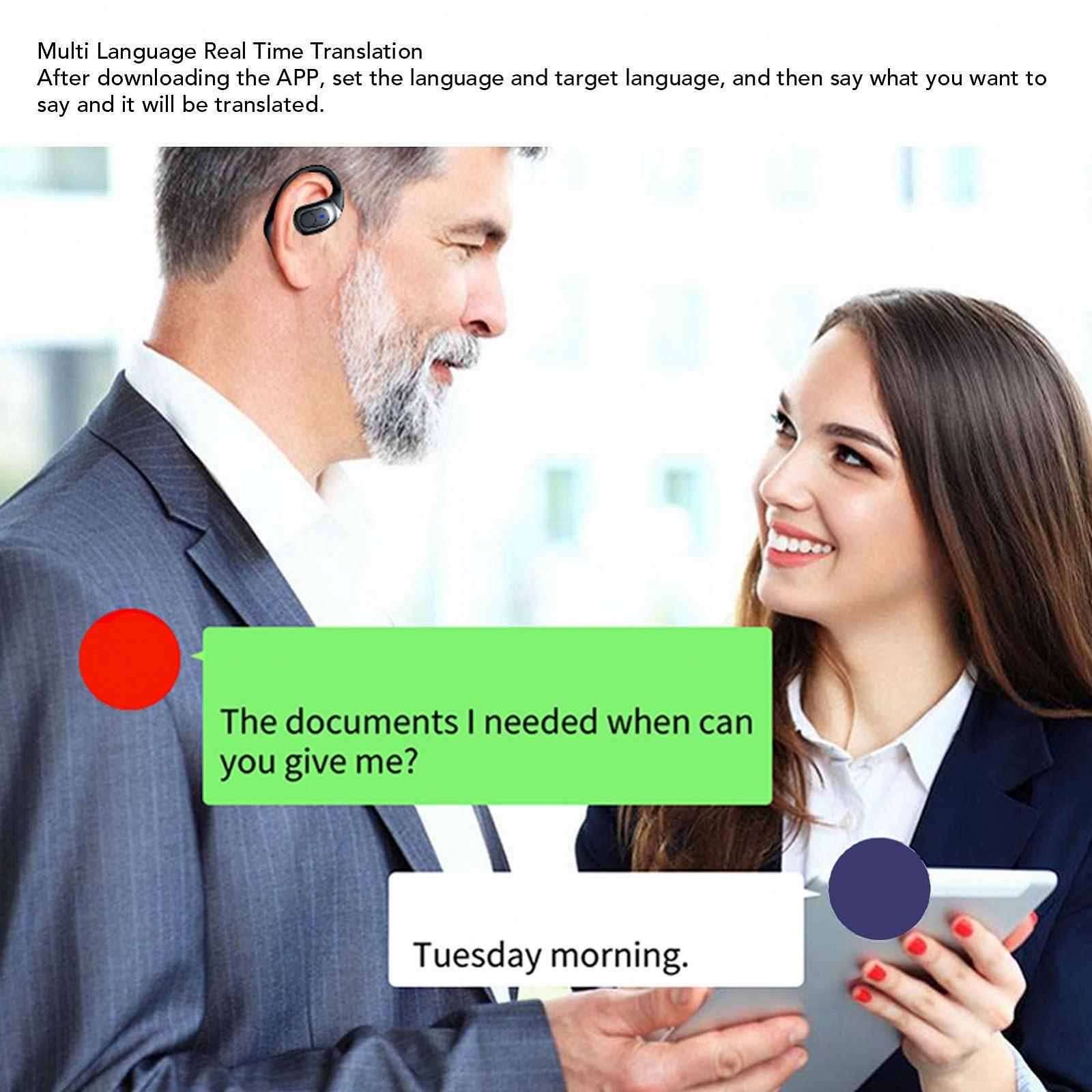 Бездротові Навушники для Перекладу Black, фото №4