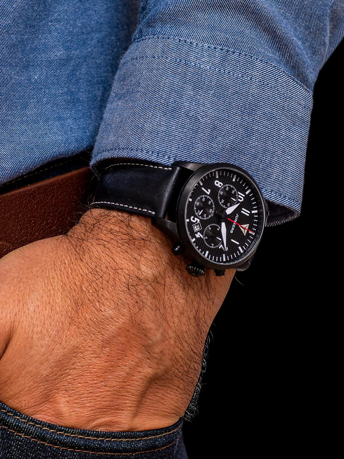 Часы Junkers Pilot Chronograph 9.56.01.02, Ремешок., фото №3 Часы Junkers Pilot Chronograph 9.56.01.02, Ремешок., фото №3