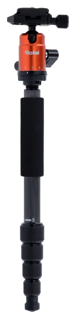 Штатив Rollei Compact Traveler No. 1 алюмінієвий Оранжевий (20934), фото №3