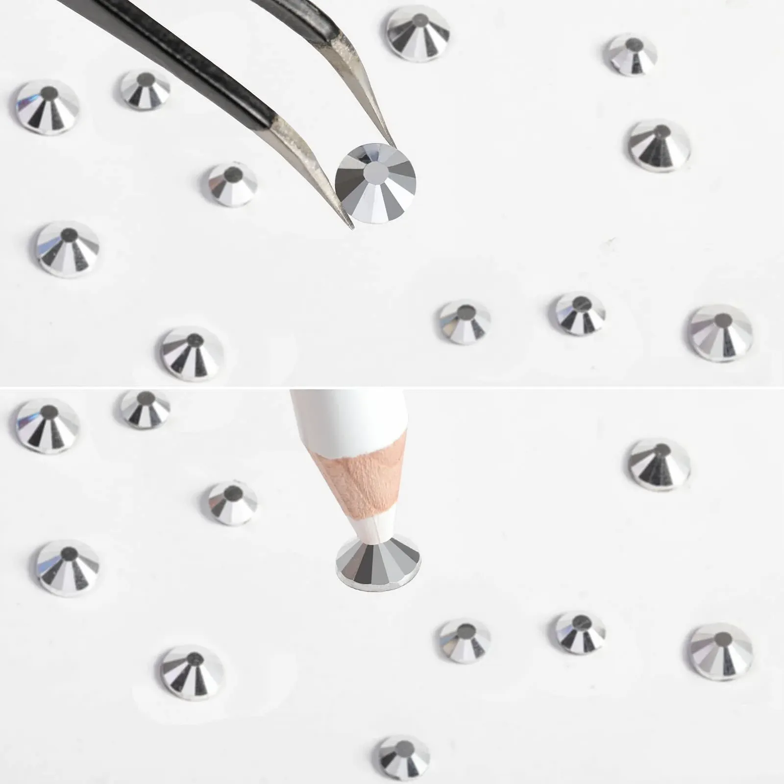 Стразы для ногтей Фиолетовый Бархат SS4-SS30 Серебряная Гема, 2500 шт, фото №4