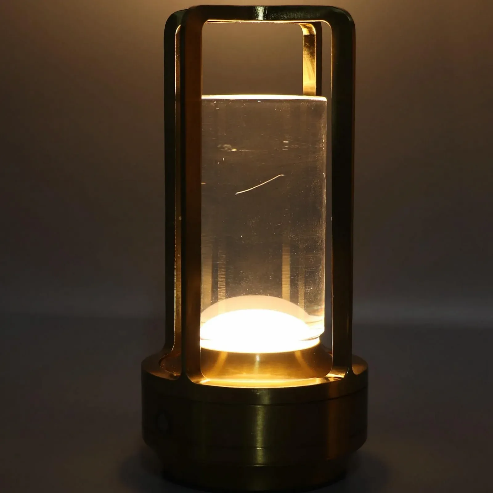 Настільна лампа KIMISS Wireless Small Touch акумуляторна сенсорна алюмінієва Чорна з золотом, фото №8