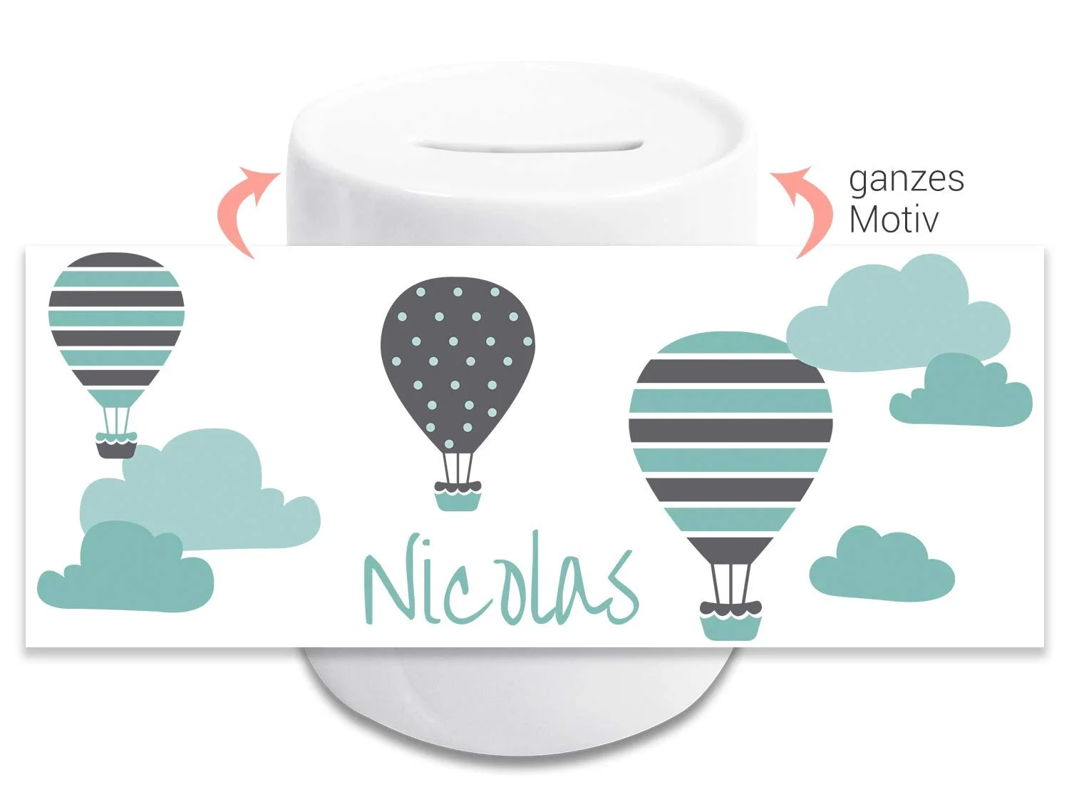 Скарбничка GRAZDesign Керамічна Повітряні кулі, фото №2