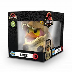 Фігурка гумової качки T-Rex Jurassic World Rebirth Collectible Vinyl TUBBZ Box Edition synthetic.ua - Фото 1