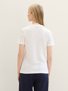 Футболка Tom Tailor Organic cotton 1041533ХХ10315 Белый XS synthetic.ua - Фото 1