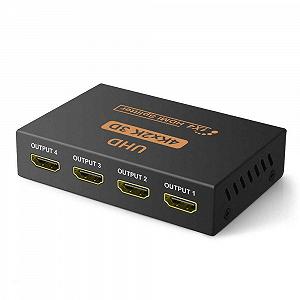 Активний HDMI сплитер 1=>4 порта 4K 2K 3D 1080R 1,4 версія DC5V/2A Q50 Box