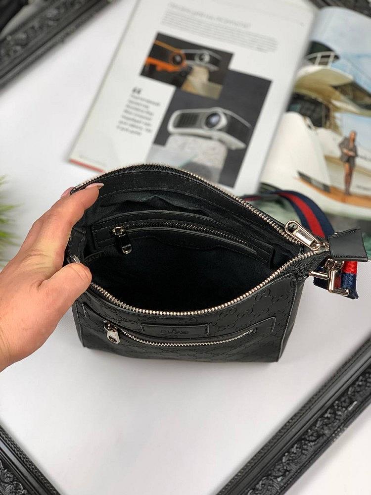 Сумка-міссенджер Gucci GG Supreme Black S027, фото №5