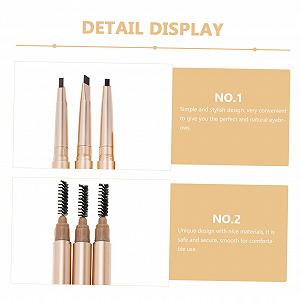 Олівець для брів POPETPOP 3st Двосторонній Чорний synthetic.ua - Фото 1