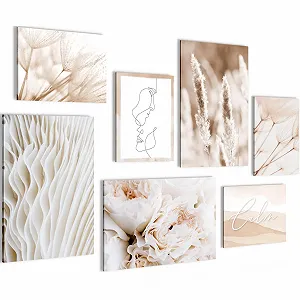 Набір картин Novart Boho Pampas Grass N035072a Бежевий - Фото 1