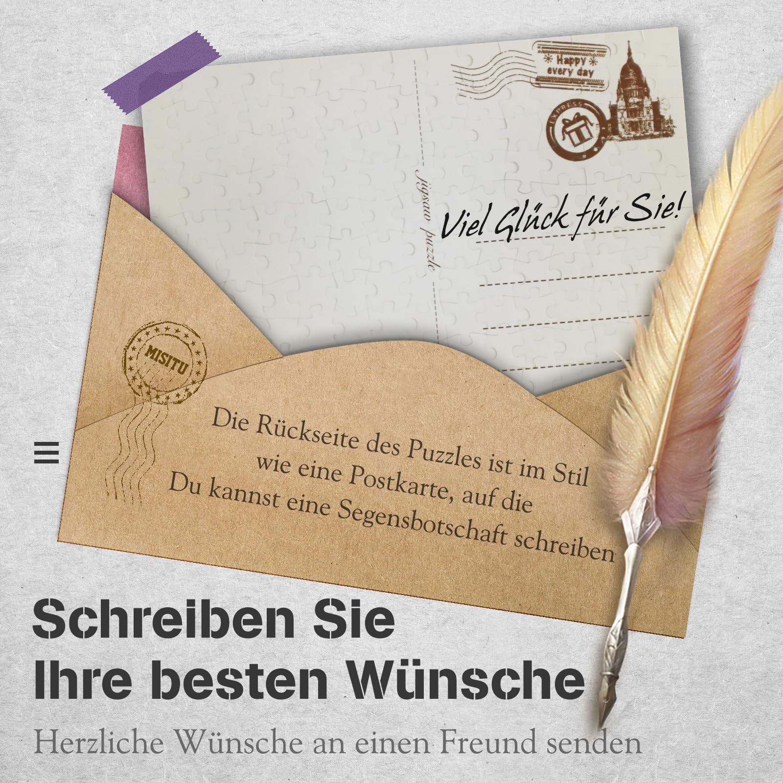 Пазл MISITU Smallest Puzzle Mini Puzzle 150 деталей Ван Гог (Соняшники, Зоряна ніч, Зоряна ніч над Роною) набір 3 шт., фото №6