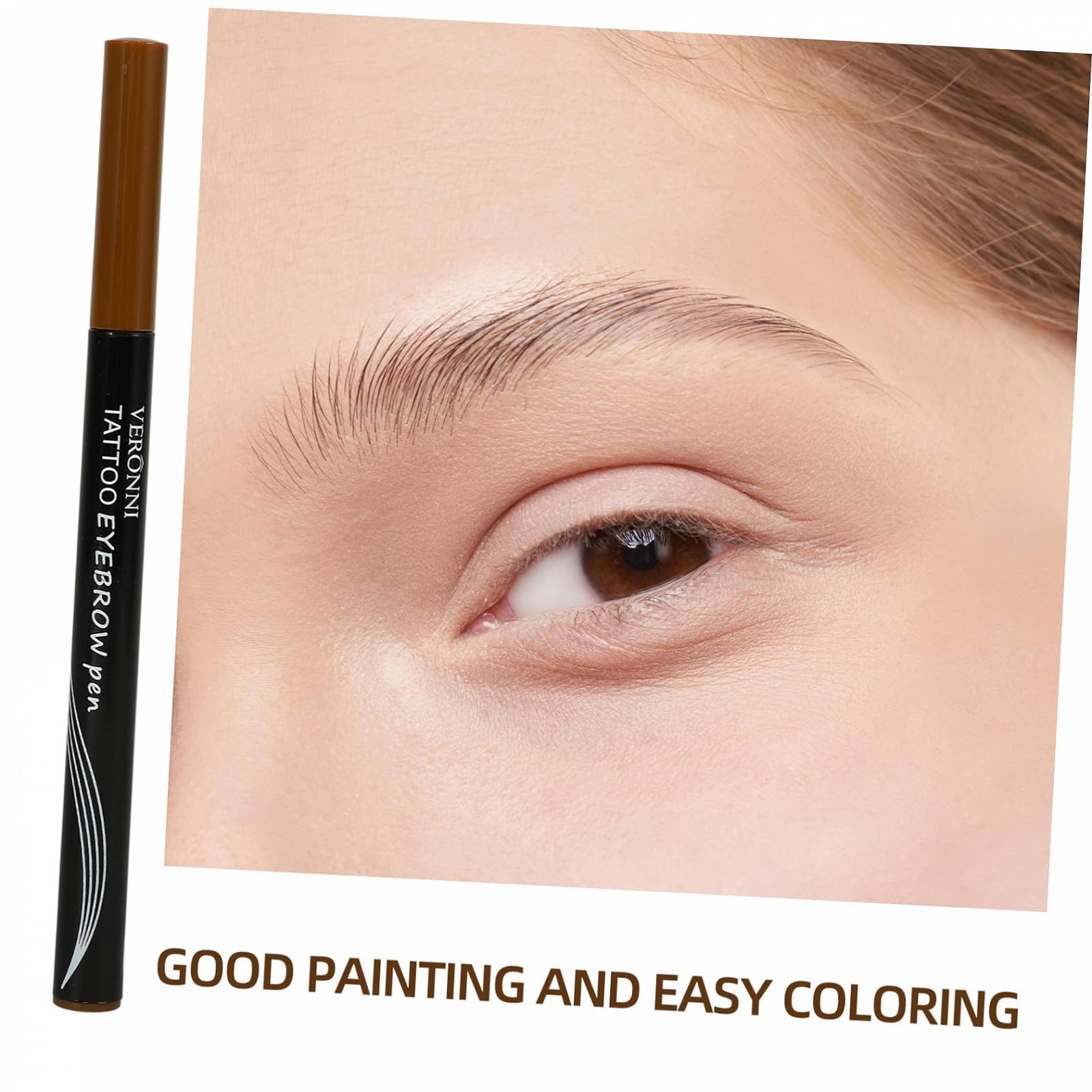 Олівець для брів HAPINARY Vierzackiger Dunkelbraune Anti Schweiß, фото №5