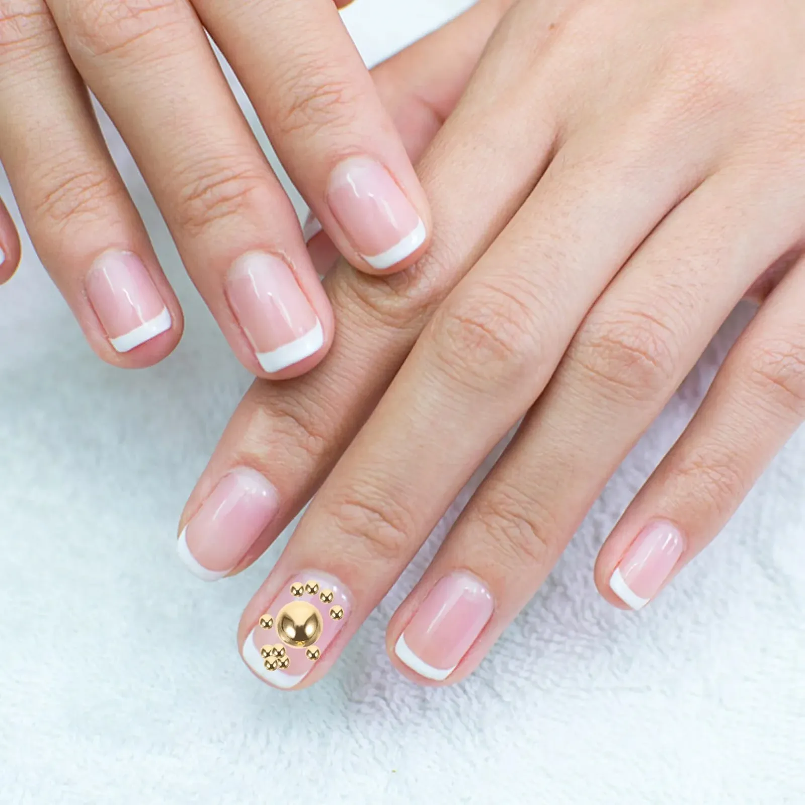 Напівкруглі намистини VILLCASE 1000 шт. Намистини з плоскою задньою частиною для нігтів, фото №5