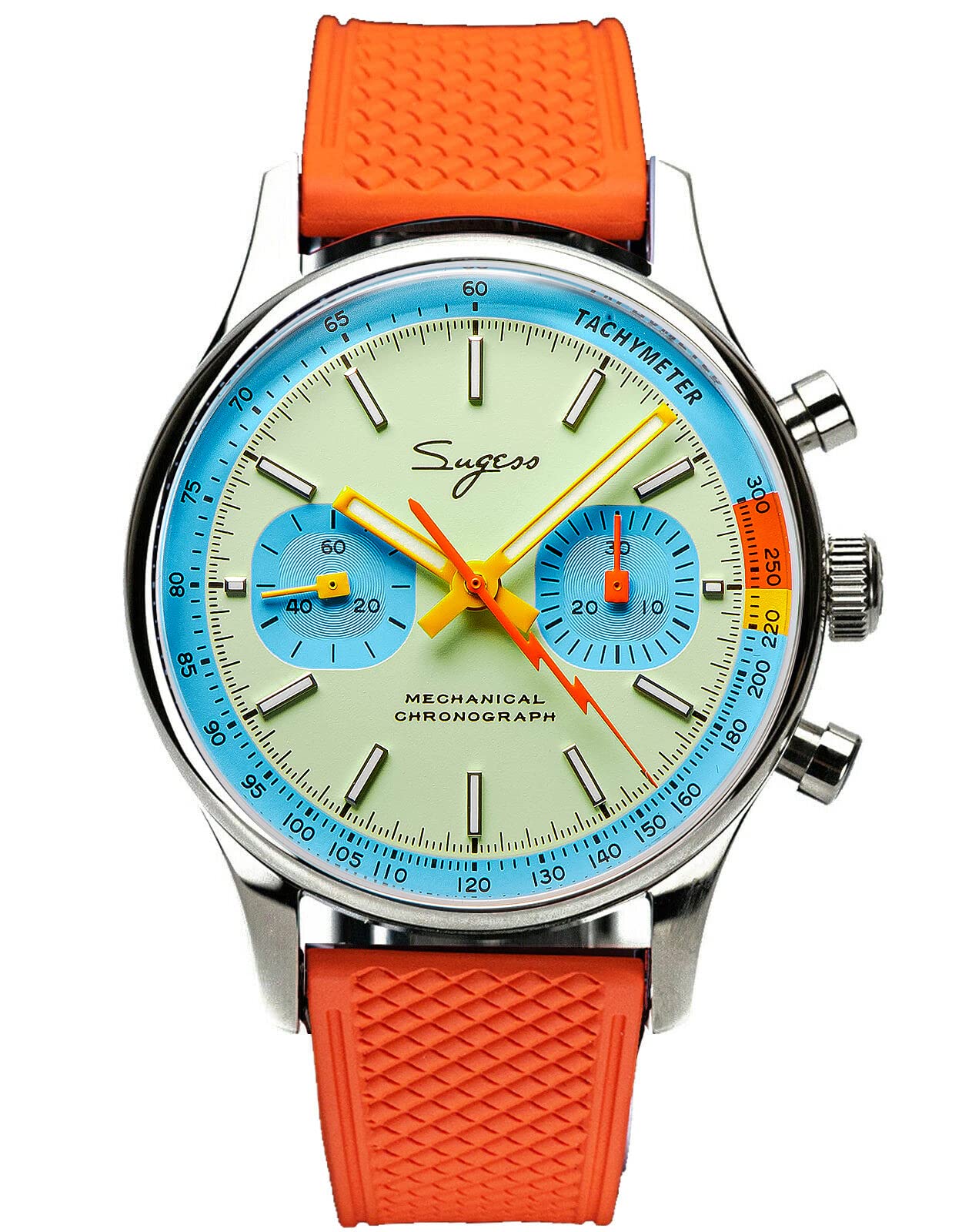 Мужские часы Sugess Seagull ST1901 Chrono 40мм Gold Gooseneck S387.01.FO серебристый, фото №1 Мужские часы Sugess Seagull ST1901 Chrono 40мм Gold Gooseneck S387.01.FO серебристый, фото №1