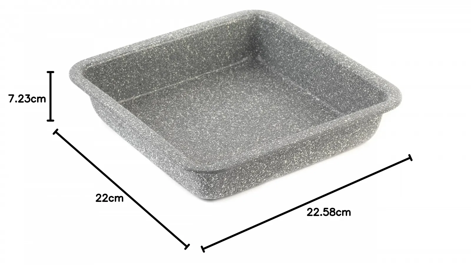 Противень для выпекания Salter Marble Collection BW02780G Квадратный 23 см Серый, фото №10