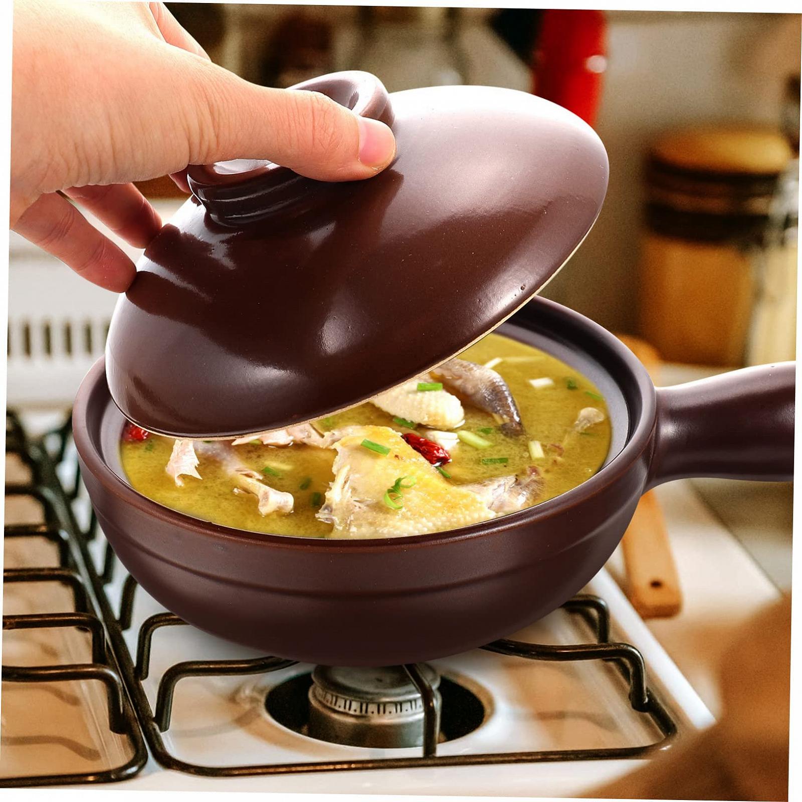 Набор керамических кастрюль с крышкой и ручкой для духовки 2 шт. 23 x 16,5 x 6 см и 23 x 18,5 x 3 см, фото №6