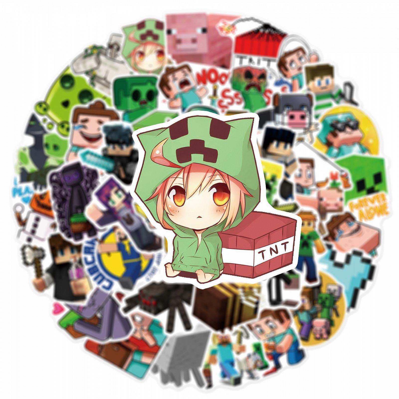 Стикеры Minecraft, набор наклейок 51 шт, фото №5 Стикеры Minecraft, набор наклейок 51 шт, фото №5