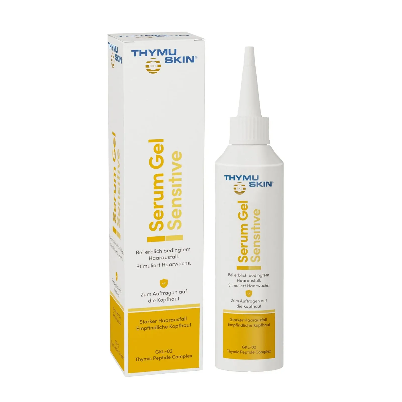 Сироватка-гель Thymuskin Sensitive Для дифузного випадіння волосся та невеликих залисин 100 мл, фото №2